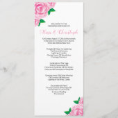 挙式用ウェディングプログラムテンプレート プログラム (正面)