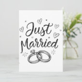 挙式直後の結婚記念日パーティー招待状(ウェディング) 招待状 (スタンド正面)