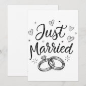 挙式直後の結婚記念日パーティー招待状(ウェディング) 招待状 (正面/裏面)