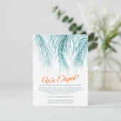 挙式計画変更のお知らせパーティー セーブザデート (スタンド正面)