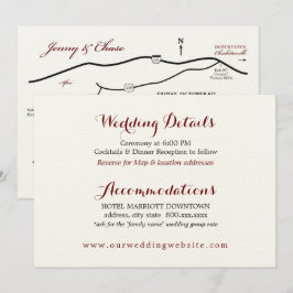 挙式詳細 付属カード 披露宴 マップ 招待状