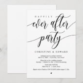 挙式&ハッピーエンドパーティー招待 招待状 (正面/裏面)