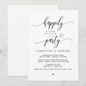 挙式&ハッピーエンドパーティー招待 招待状 (正面/裏面)