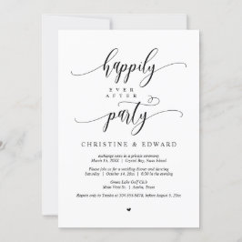 挙式&ハッピーエンドパーティー招待 招待状