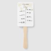 挙式・披露宴のタイムライン ハンドファン (裏面)