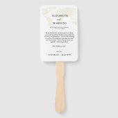 挙式・披露宴のタイムライン ハンドファン (正面)