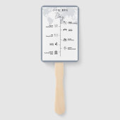 挙式・披露宴のタイムライン ハンドファン (裏面)