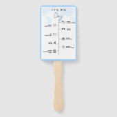 挙式・披露宴のタイムライン ハンドファン (裏面)