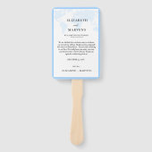 挙式・披露宴のタイムライン ハンドファン (正面)