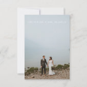 挙式＆披露宴　サプライズ　駆け落ち結婚のお知らせ 招待状 (裏面)