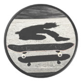 挟まれたスケートボード アイスホッケーパック (正面)
