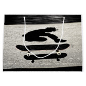 挟まれたスケートボード ラージペーパーバッグ (正面)