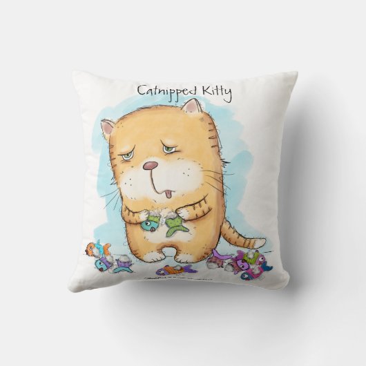 挟み込まれた子猫 クッション (裏面)