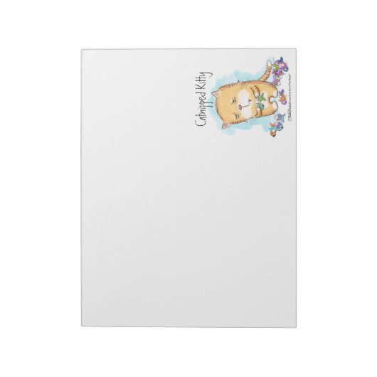 挟み込まれた子猫 ノートパッド (回転)