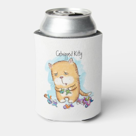 挟み込まれた子猫 缶クーラー (缶裏面)