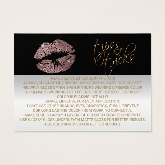 挨りだらけのばら色の適用指示 (裏面)