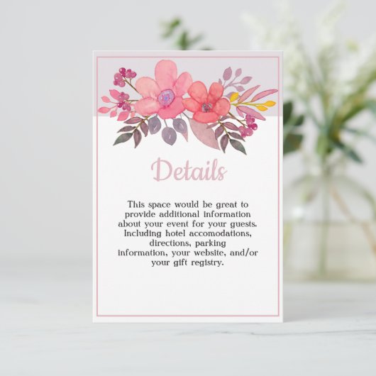 挨りだらけのピンクの詳細を考えて下さい エンクロージャーカード (スタンド正面)