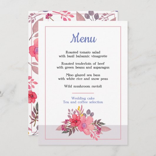 挨りだらけのピンクメニューを考えて下さい メニュー (正面/裏面)