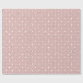 挨りだらけのローズピンクのギフト用包装紙のエレガントな円 ラッピングペーパー (フラット)