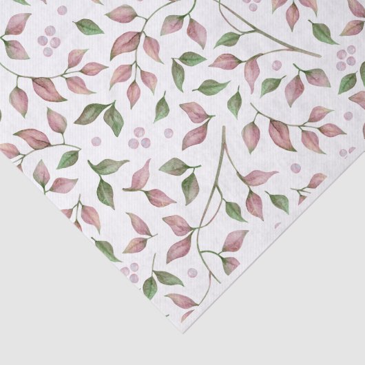 挨りだらけのローズピンクの緑はティッシュペーパーを残します 薄葉紙 (詳細)