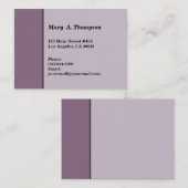 挨りだらけの紫色の側面のボーダー 名刺 (正面/裏面)