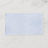 挨りだらけの青く黄色いベビーシャワーのおむつのラッフルカード エンクロージャーカード (裏面)