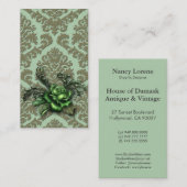 挨りだらけダマスク織の切口のビロードは上がりました 名刺 (正面/裏面)