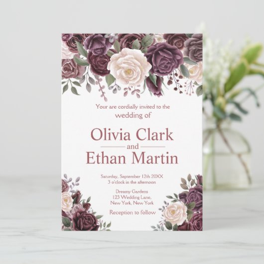 挨りだらけヴィンテージは純粋な白に上がりました 招待状 (スタンド正面)