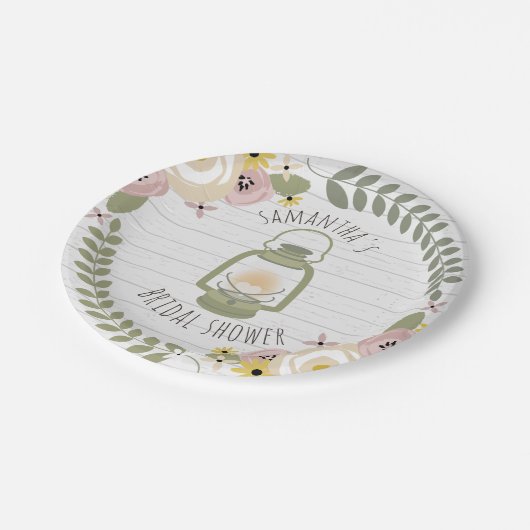 挨りだらけBoho Glampingのブライダルシャワー- ペーパープレート (アングル)