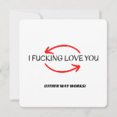 挨拶おもしろい，夫や彼氏の失礼カード (正面)