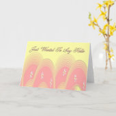 挨拶したいだけ カード (黄色い花)