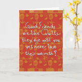 挨拶しているよい友人 カード (黄色い花)