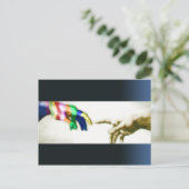 挨拶して ポストカード (スタンド正面)