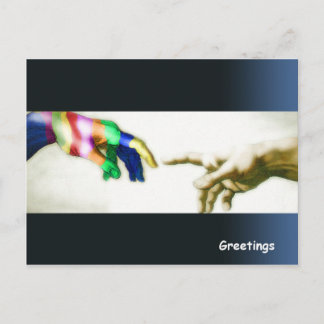 挨拶して ポストカード