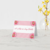 挨拶するノート カード (黄色い花)