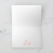 挨拶する幸せな母の日の美しい花 カード (内部)