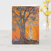 挨拶する幽霊の木 カード (黄色い花)