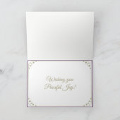 挨拶する旧式の聖歌隊のメリーな季節 シーズンカード (内部)