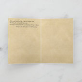 "挨拶する開いた道に"のお祝い取って下さい カード (内部)