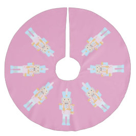 挨拶でキャンディーケーンのくるみ割り ブラッシュドポリエステルツリースカート