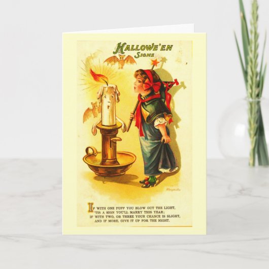 挨拶のカード休日の芸術ヴィンテージハロウィン6 カード (正面)