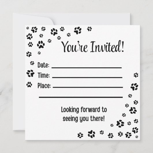 挨拶の誘い 招待状 (裏面)