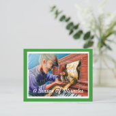 挨拶の郵便はがき ポストカード (スタンド正面)