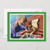 挨拶の郵便はがき ポストカード (正面/裏面)