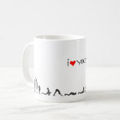 挨拶のiloveyoga コーヒーマグカップ (正面左)