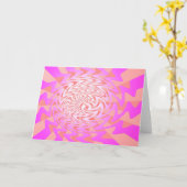 挨拶サイケデリック カード (黄色い花)