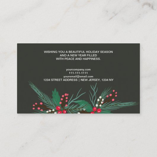 挨拶ミ企業のストリ 名刺 (裏面)