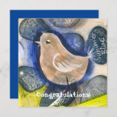 挨拶モダンカード，ボーチバード (正面/裏面)