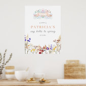 挨拶春誕生日ウェルカムサイン ポスター (キッチン)