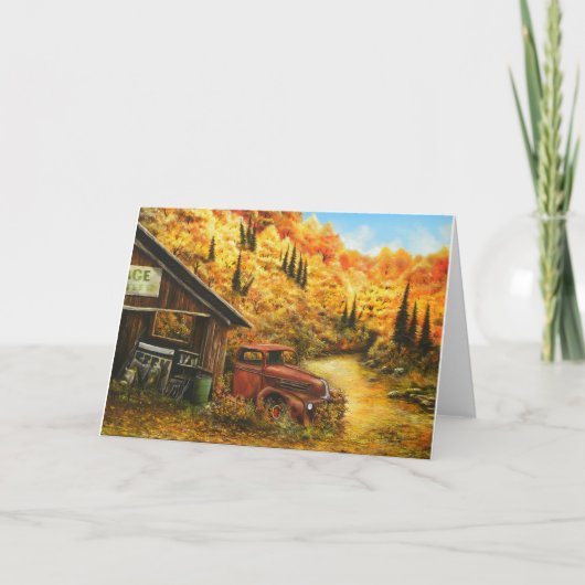 挨拶状で退職したな油絵の~ シーズンカード (正面)